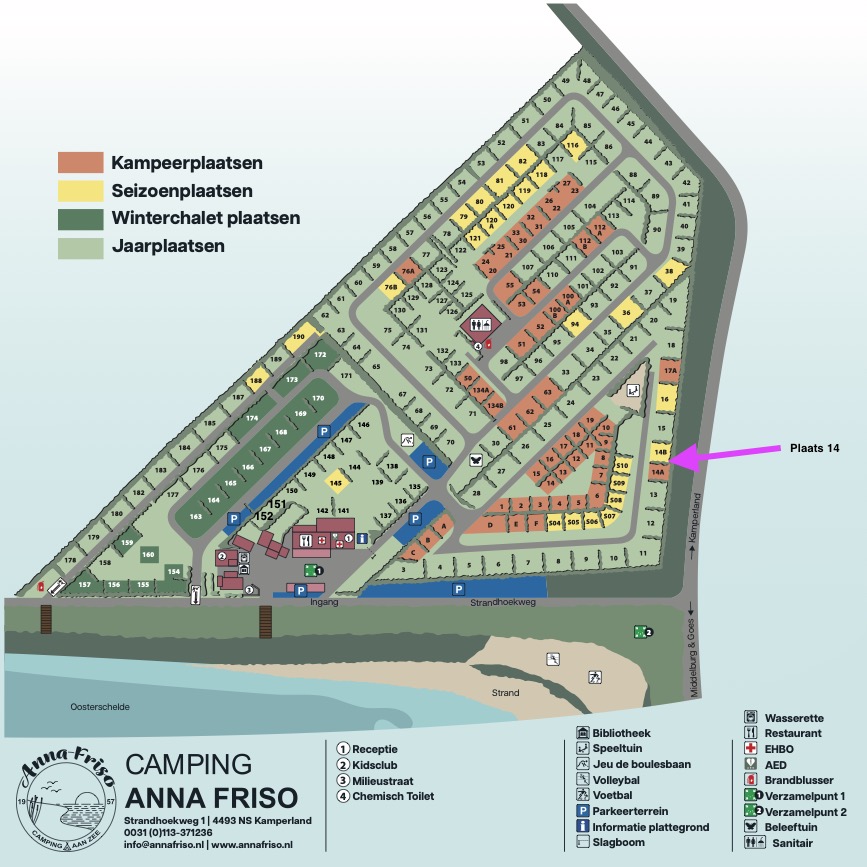 Plattegrond Anna Friso 2026 plaats 14